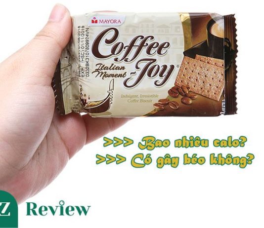 Bánh coffee joy bao nhiêu calo và ăn có béo không