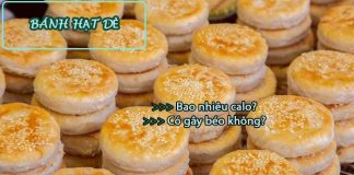 Bánh hạt dẻ bao nhiêu calo và ăn có béo không