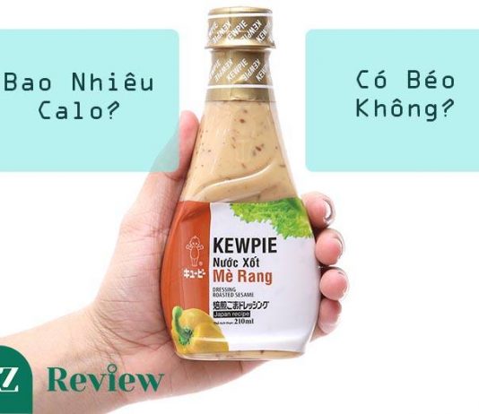 Nước sốt mè rang kewpie có béo không