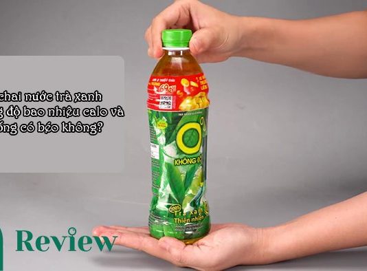 1 chai nước trà xanh không độ bao nhiêu calo và uống có béo không