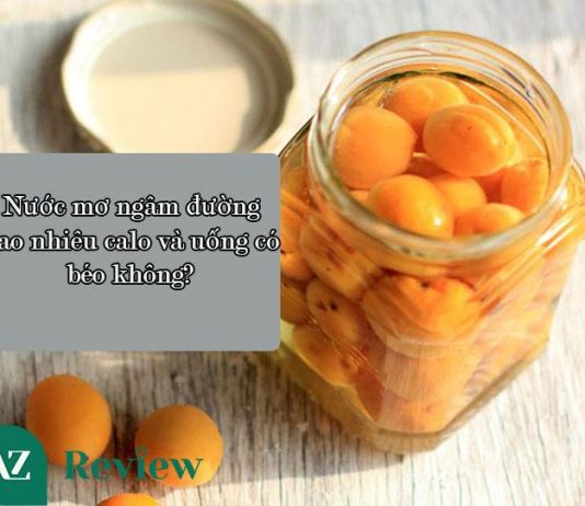Nước mơ ngâm đường bao nhiêu calo và uống có béo không