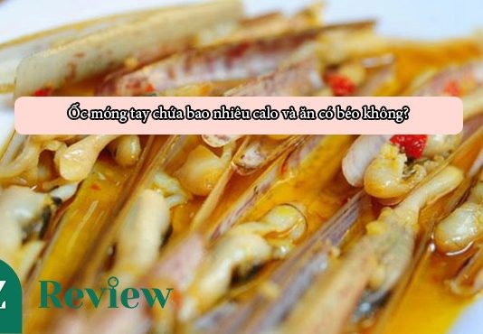 Ốc móng tay chứa bao nhiêu calo và ăn có béo không