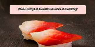 Sò đỏ Hokkigai bao nhiêu calo và ăn có béo không