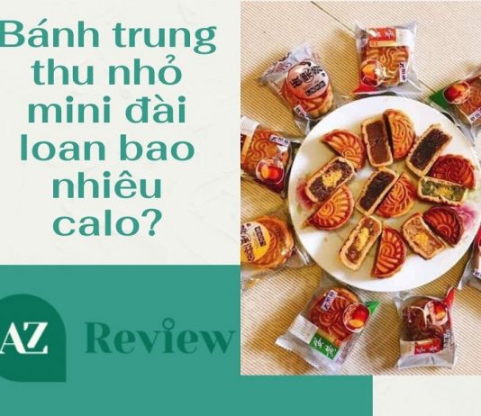 Bánh trung thu nhỏ mini đài loan bao nhiêu calo