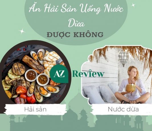 Ăn hải sản uống nước dừa được không