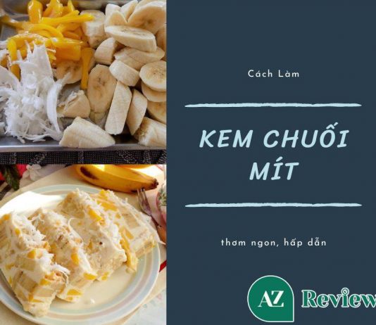 cách làm kem chuối mít
